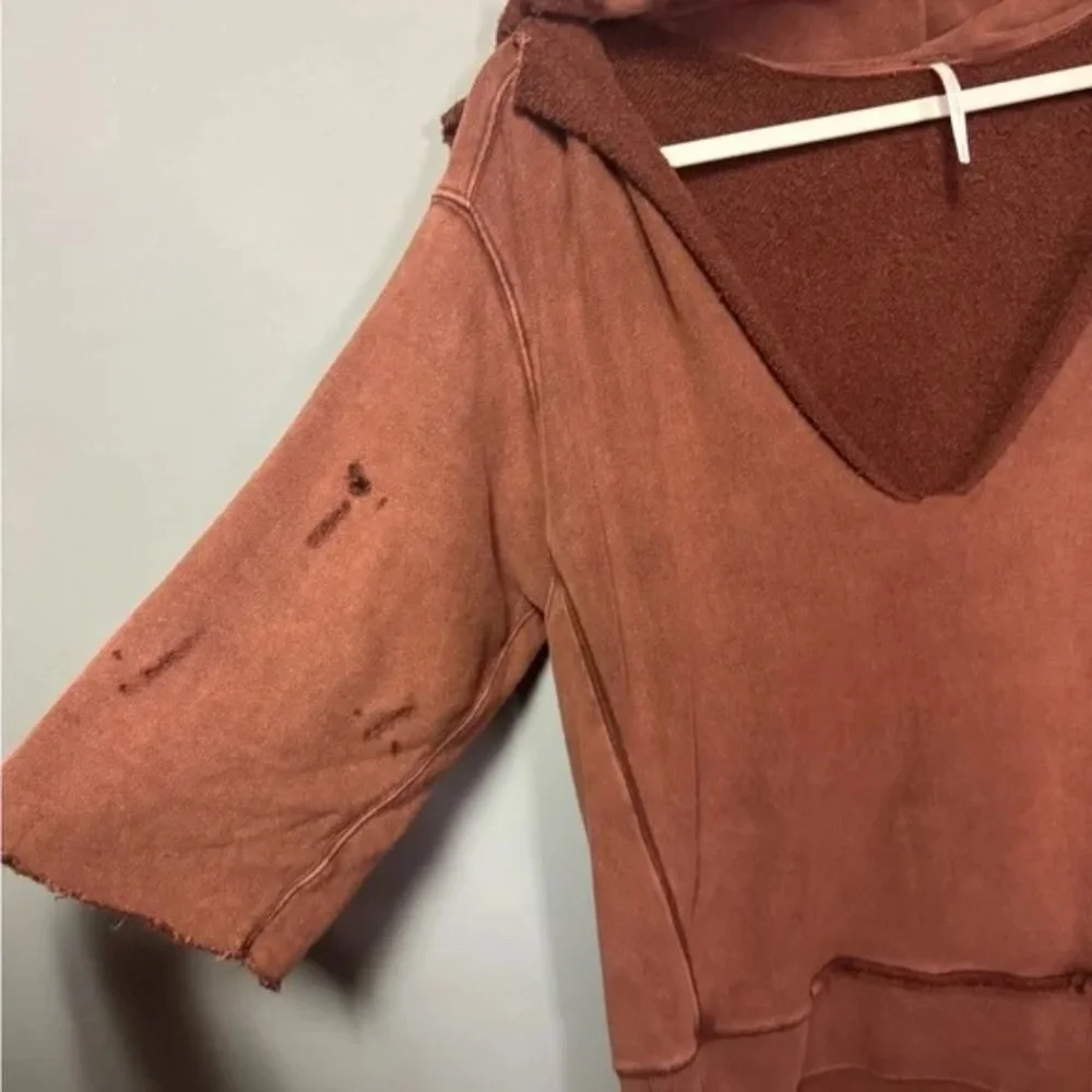 Free People West Track Hoodie Size SM in Brown Small Retail $98 - Picture 2 of 9